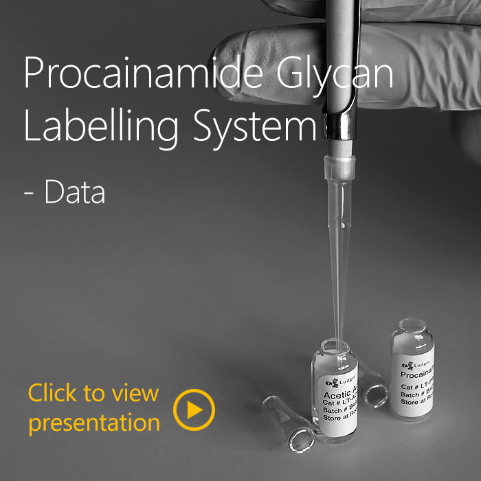LudgerTag Procainamide Glycan Labelling System - Data presentation