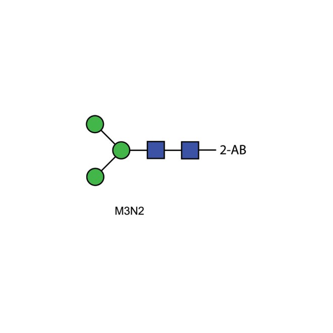 M3N2 (Man-3) glycan, 2-AB labelled