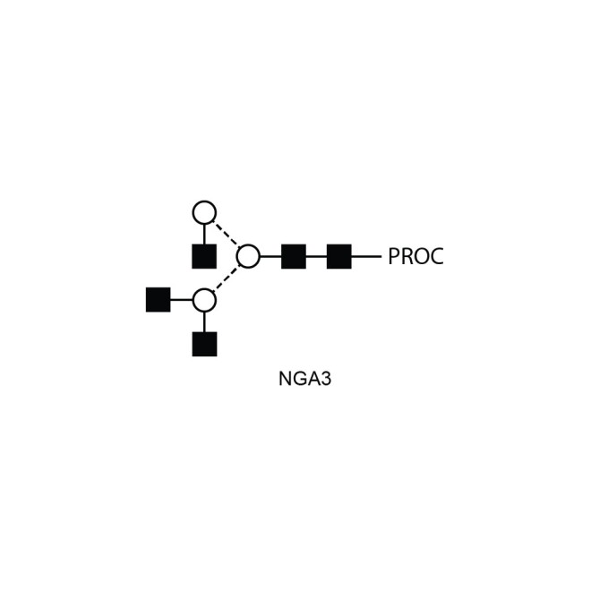 NGA3 glycan (A3), procainamide labelled