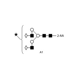 A1 glycan (A2G2S1, G2S1), 2-AA labelled