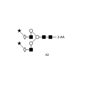 A2 glycan (A2G2S2, G2S2), 2-AA labelled