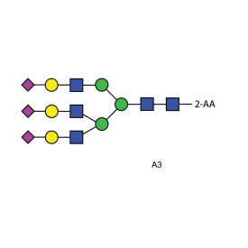 A3 glycan (A3G3S3), 2-AA labelled