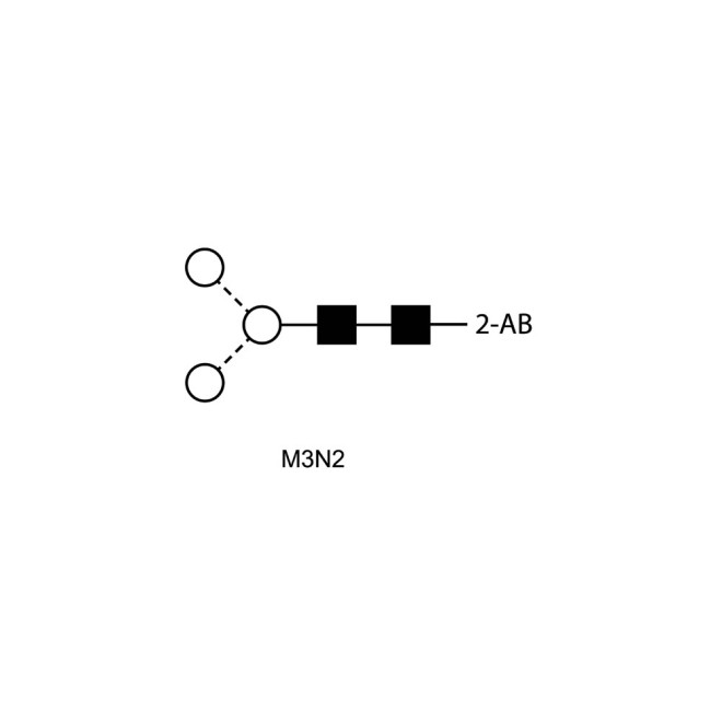 M3N2 (Man-3) glycan, 2-AB labelled