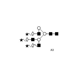 A3 glycan (A3G3S3)