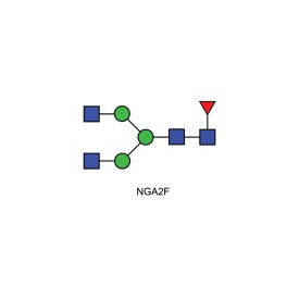 NGA2F glycan (FA2, G0F)