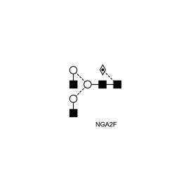 NGA2F glycan (FA2, G0F)